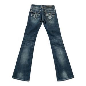 Rock Revival Hayley Bootcut Jeans Size 26‎ Dark Wash